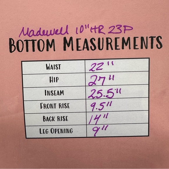 NWT Madewell Petite 10” High Rise Starkey Wash Black Skinny Denim Jeans 23P - Picture 10 of 10